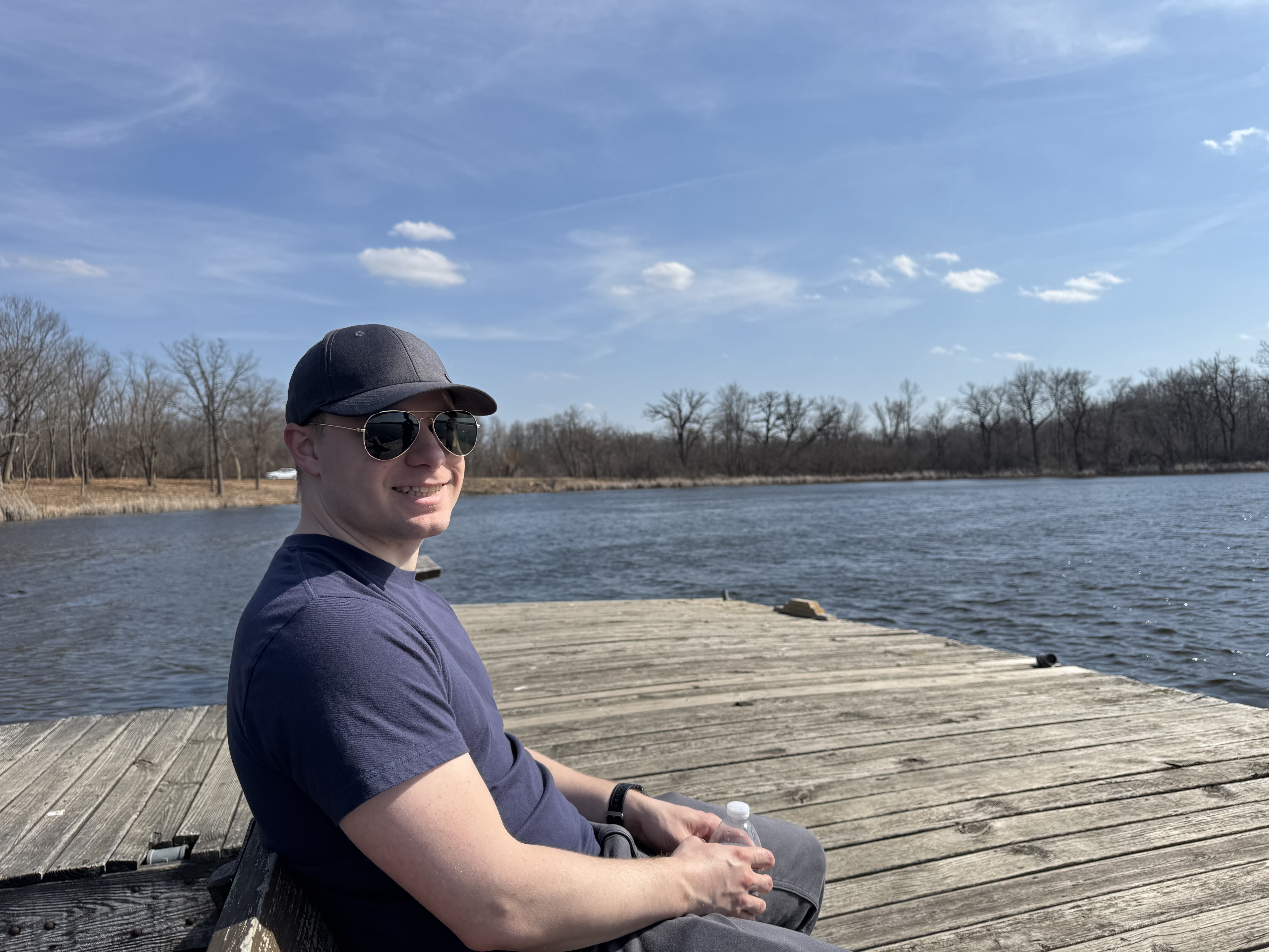Mark at the lake